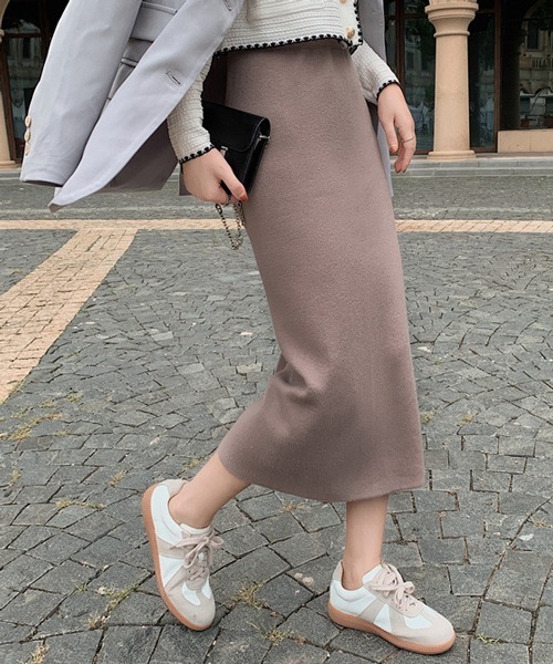 HALEY PESCA(ヘーリーペスカ)の「HALEY PESCA/スリット入り タイトロングスカート(スカート・レディース・アイボリー/ブラック/グレー/ダークグレー/ベージュ/グリーン/ブルー/パープル/ダークパープル/ピンク/ピンク系その他・FREE)」の5枚目の写真