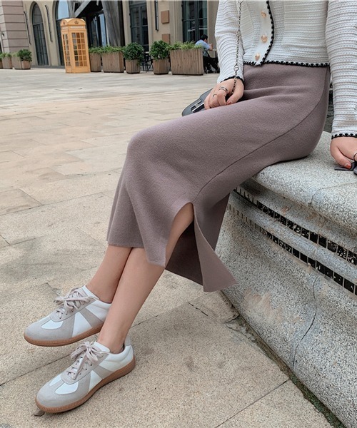 HALEY PESCA(ヘーリーペスカ)の「HALEY PESCA/スリット入り タイトロングスカート(スカート・レディース・アイボリー/ブラック/グレー/ダークグレー/ベージュ/グリーン/ブルー/パープル/ダークパープル/ピンク/ピンク系その他・FREE)」の17枚目の写真