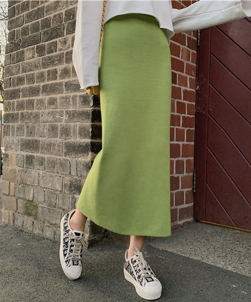 HALEY PESCA(ヘーリーペスカ)の「HALEY PESCA/スリット入り タイトロングスカート(スカート・レディース・アイボリー/ブラック/グレー/ダークグレー/ベージュ/グリーン/ブルー/パープル/ダークパープル/ピンク/ピンク系その他・FREE)」の19枚目の写真