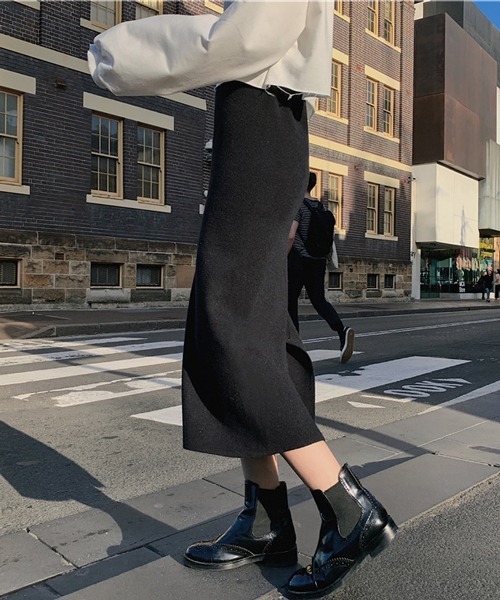 HALEY PESCA(ヘーリーペスカ)の「HALEY PESCA/スリット入り タイトロングスカート(スカート・レディース・アイボリー/ブラック/グレー/ダークグレー/ベージュ/グリーン/ブルー/パープル/ダークパープル/ピンク/ピンク系その他・FREE)」の13枚目の写真