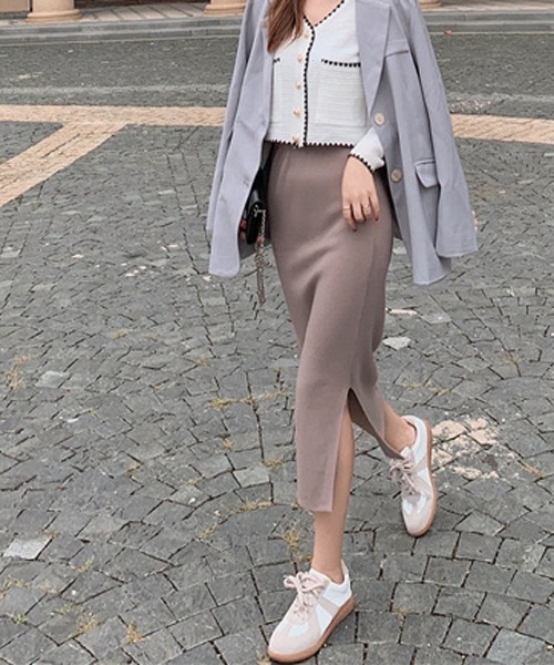 HALEY PESCA(ヘーリーペスカ)の「HALEY PESCA/スリット入り タイトロングスカート(スカート・レディース・アイボリー/ブラック/グレー/ダークグレー/ベージュ/グリーン/ブルー/パープル/ダークパープル/ピンク/ピンク系その他・FREE)」の18枚目の写真