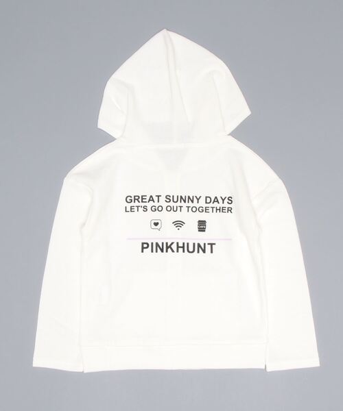 PINKHUNT(ピンクハント)の「PINKHUNT UVカットジップパーカー 6966K(パーカー・キッズ・パープル/ホワイト・140cm/160cm/120cm/130cm/150cm)」の3枚目の写真