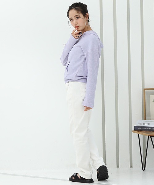 PINKHUNT(ピンクハント)の「PINKHUNT UVカットジップパーカー 6966K(パーカー・キッズ・パープル/ホワイト・140cm/160cm/120cm/130cm/150cm)」の9枚目の写真