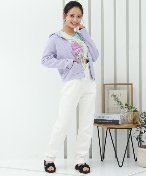 PINKHUNT(ピンクハント)の「PINKHUNT UVカットジップパーカー 6966K(パーカー・キッズ・パープル/ホワイト・140cm/160cm/120cm/130cm/150cm)」の14枚目の写真