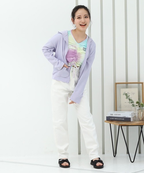 PINKHUNT(ピンクハント)の「PINKHUNT UVカットジップパーカー 6966K(パーカー・キッズ・パープル/ホワイト・140cm/160cm/120cm/130cm/150cm)」の13枚目の写真