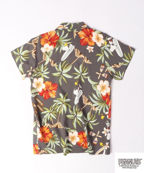 PEANUTS（ピーナッツ）の「PEANUTS スヌーピー キッズ アロハシャツ（シャツ/ブラウス・キッズ・ホワイト/ブラック/ネイビー/ホワイト系その他/ワイン/レモンイエロー・110/120/130/140）」の9枚目の写真
