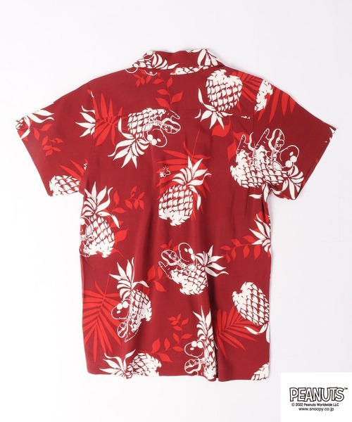 PEANUTS（ピーナッツ）の「PEANUTS スヌーピー キッズ アロハシャツ（シャツ/ブラウス・キッズ・ホワイト/ブラック/ネイビー/ホワイト系その他/ワイン/レモンイエロー・110/120/130/140）」の13枚目の写真