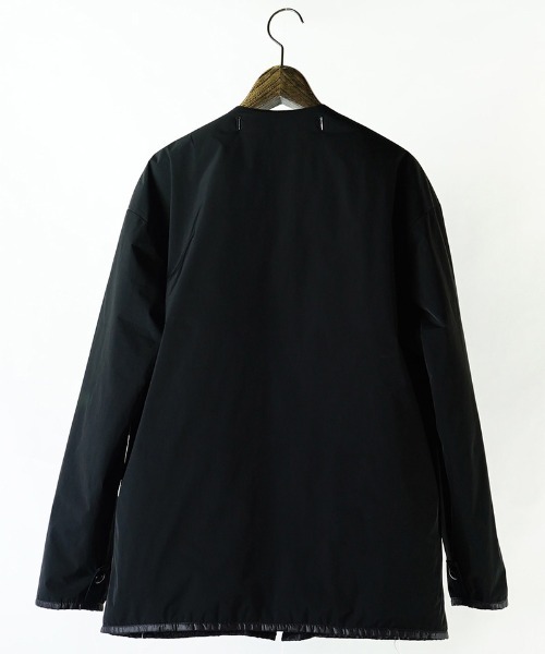 EGO TRIPPING(エゴトリッピング)の「mj8599-REVERSIBLE LINING JACKET ジャケット(ノーカラージャケット・メンズ・カーキ/ブラック・46/48)」の7枚目の写真