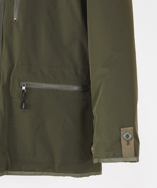 EGO TRIPPING(エゴトリッピング)の「mj8599-REVERSIBLE LINING JACKET ジャケット(ノーカラージャケット・メンズ・カーキ/ブラック・46/48)」の13枚目の写真