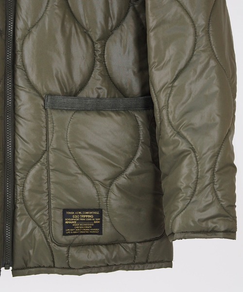 EGO TRIPPING(エゴトリッピング)の「mj8599-REVERSIBLE LINING JACKET ジャケット(ノーカラージャケット・メンズ・カーキ/ブラック・46/48)」の18枚目の写真