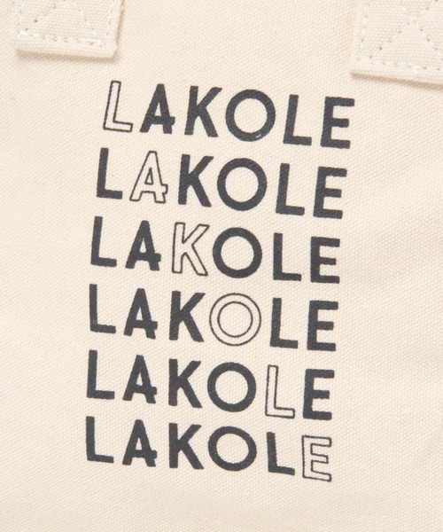 LAKOLE(ラコレ)の「LAKOLEラインロゴミニトートバッグ / 272772(トートバッグ・レディース・イエロー/グリーン/ライトブラウン/チャコール・FREE)」の13枚目の写真