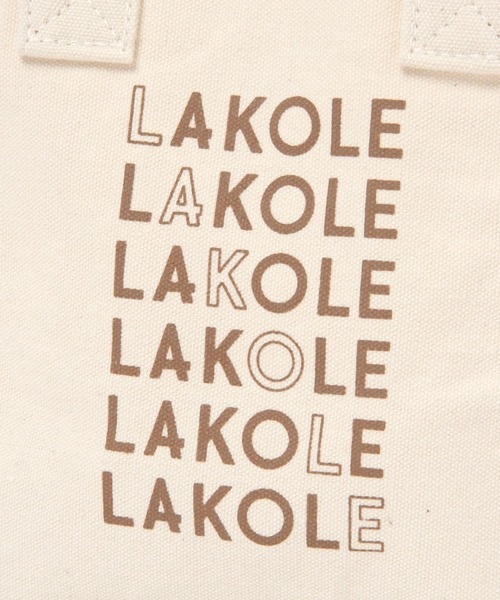 LAKOLE(ラコレ)の「LAKOLEラインロゴミニトートバッグ / 272772(トートバッグ・レディース・イエロー/グリーン/ライトブラウン/チャコール・FREE)」の7枚目の写真