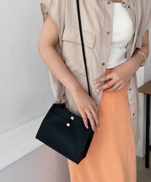 CAPRICIEUX LE'MAGE（カプリシューレマージュ）の「2SETスクエアバッグ（トートバッグ・レディース・キャメル/アイボリー/グレイッシュベージュ/ブラック・FREE）」の12枚目の写真