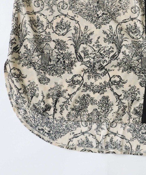 antiqua(アンティカ)の「トワルドジュイ柄シャツ(シャツ/ブラウス・レディース・アイボリー/ブラック/ブラック系その他・FREE)」の12枚目の写真