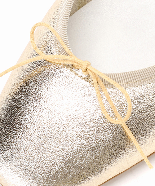 BONITAS ボニータス　シルバー バレエシューズ 24.0 スローブイエナ WEB限定サイズあり/追加2》BONITAS/ボニータス バレエシューズ