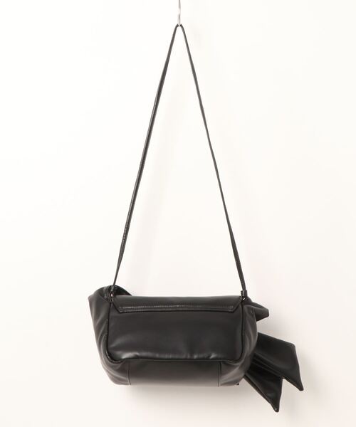 kakatoo（カカトゥ）の「カカトゥ kakatoo / リボンディテールソフトレザーフラップバッグ（ハンドバッグ・レディース・ブラック/グリーン/アイボリー/ブラウン・FREE）」の7枚目の写真