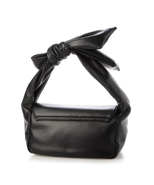 kakatoo（カカトゥ）の「カカトゥ kakatoo / リボンディテールソフトレザーフラップバッグ（ハンドバッグ・レディース・ブラック/グリーン/アイボリー/ブラウン・FREE）」の11枚目の写真