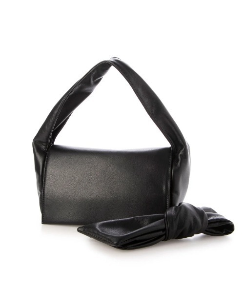 kakatoo（カカトゥ）の「カカトゥ kakatoo / リボンディテールソフトレザーフラップバッグ（ハンドバッグ・レディース・ブラック/グリーン/アイボリー/ブラウン・FREE）」の15枚目の写真