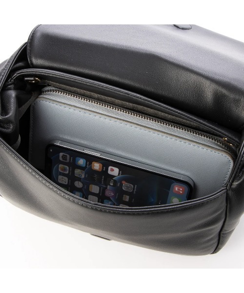 kakatoo（カカトゥ）の「カカトゥ kakatoo / リボンディテールソフトレザーフラップバッグ（ハンドバッグ・レディース・ブラック/グリーン/アイボリー/ブラウン・FREE）」の17枚目の写真