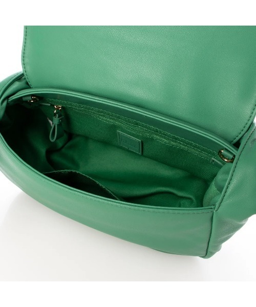 kakatoo（カカトゥ）の「カカトゥ kakatoo / リボンディテールソフトレザーフラップバッグ（ハンドバッグ・レディース・ブラック/グリーン/アイボリー/ブラウン・FREE）」の20枚目の写真