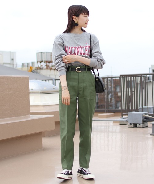 THE SHINZONE（ザ　シンゾーン）の「THE SHINZONE/シンゾーン　マカノッチーロングスリーブTEE　MACONOCHIE LONG TEE（Tシャツ/カットソー・レディース・グレー/レッド/ブルー・FREE）」の8枚目の写真