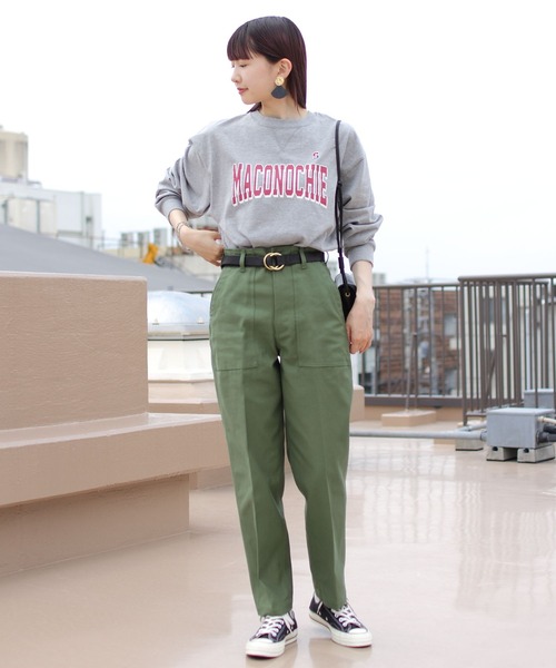 THE SHINZONE（ザ　シンゾーン）の「THE SHINZONE/シンゾーン　マカノッチーロングスリーブTEE　MACONOCHIE LONG TEE（Tシャツ/カットソー・レディース・グレー/レッド/ブルー・FREE）」の9枚目の写真