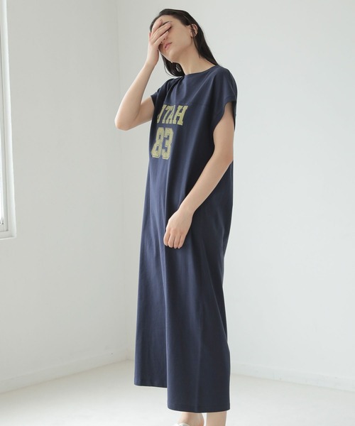 LAKOLE（ラコレ）の「アソートフットボールロゴワンピース / 299132（ワンピース・レディース・ネイビー/グリーン/マスタード・SMALL/MEDIUM）」の9枚目の写真