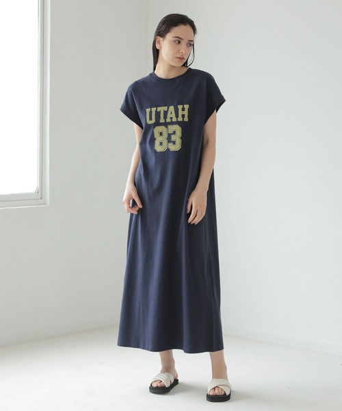 LAKOLE（ラコレ）の「アソートフットボールロゴワンピース / 299132（ワンピース・レディース・ネイビー/グリーン/マスタード・SMALL/MEDIUM）」の11枚目の写真