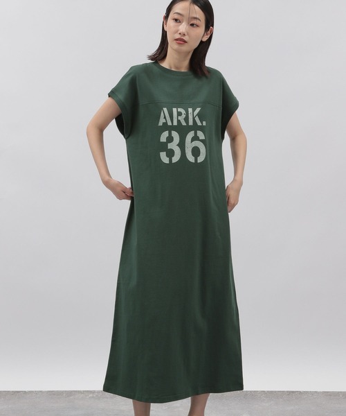 LAKOLE（ラコレ）の「アソートフットボールロゴワンピース / 299132（ワンピース・レディース・ネイビー/グリーン/マスタード・SMALL/MEDIUM）」の19枚目の写真