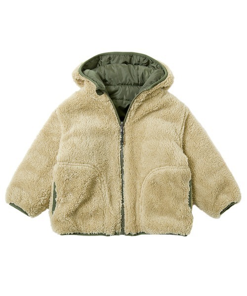 devirock（デビロック）の「【洗える】リバーシブルアウトドア　ボアジャケット（ブルゾン・キッズ・オレンジ系その他/ダークオリーブ/ネイビー・110cm/100cm/120cm/130cm/140cm/150cm/160cm）」の21枚目の写真