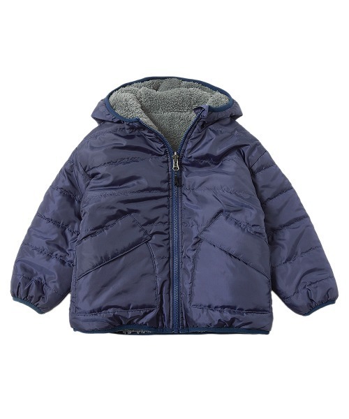 devirock（デビロック）の「【洗える】リバーシブルアウトドア　ボアジャケット（ブルゾン・キッズ・オレンジ系その他/ダークオリーブ/ネイビー・110cm/100cm/120cm/130cm/140cm/150cm/160cm）」の22枚目の写真