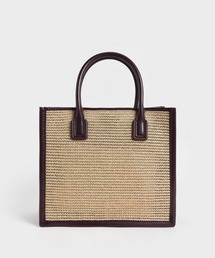ダブルハンドル ラフィアトートバッグ / Double Handle Raffia Tote Bag