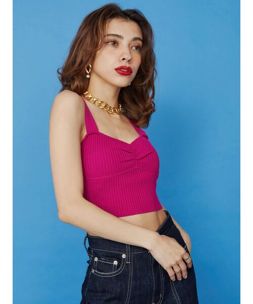 EVRIS（エヴリス）の「アンサンブルニットトップス（カーディガン/ボレロ・レディース・ブラック/ピンク/グリーン/アイボリー・FREE）」の16枚目の写真