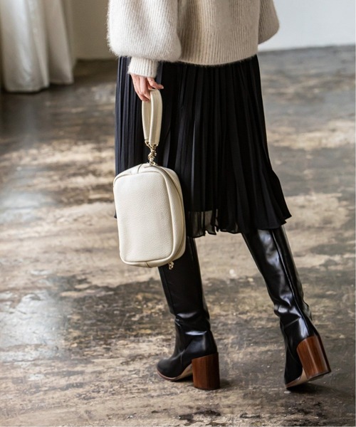 Ch!iii BAG(チーバック)の「《追加6》【ch!iii】widebelt boston バッグ(ショルダーバッグ・レディース・ブルー/ブラック/ベージュ系その他/ホワイト・FREE)」の9枚目の写真
