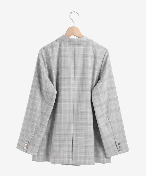 le.coeur blanc(ルクールブラン)の「チェックダブルブレストジャケット(テーラードジャケット・レディース・ブラック系その他・38)」の13枚目の写真