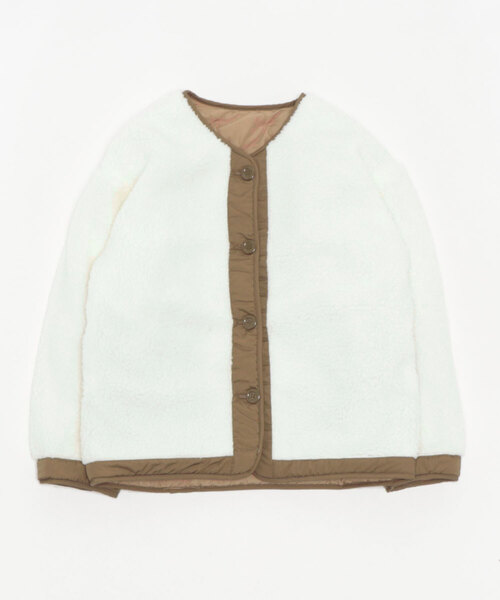 Ritzy（リッツィー）の「リバーシブルキルトジャケット（ノーカラージャケット・メンズ・カーキ/ベージュ/ブラック・X-LARGE/LARGE/MEDIUM）」の13枚目の写真