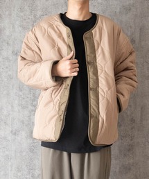 Ritzy | リバーシブルキルトジャケット(ノーカラージャケット)
