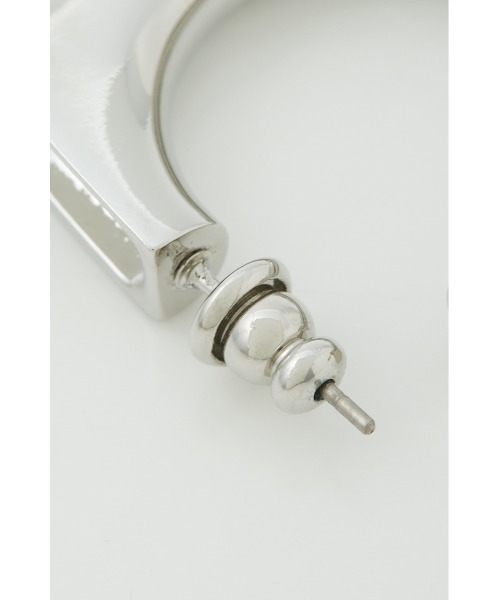 SLY（スライ）の「SQUARE HOOP P/EARRING スクエア フープピアス（ピアス（両耳用）・レディース・シルバー/ゴールド・FREE）」の12枚目の写真