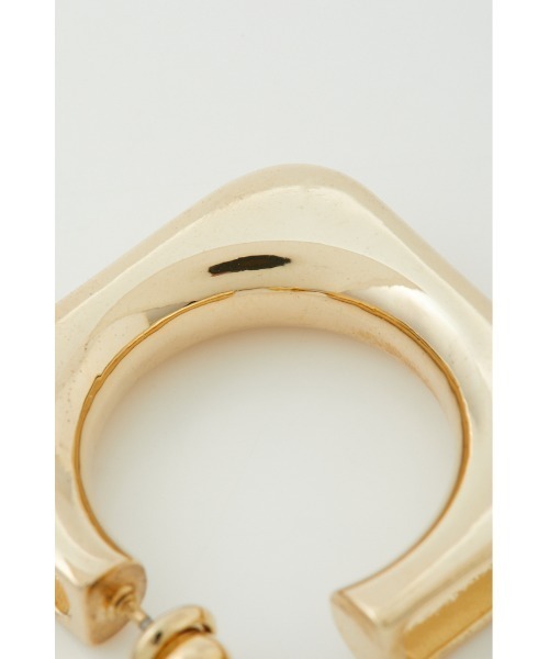 SLY（スライ）の「SQUARE HOOP P/EARRING スクエア フープピアス（ピアス（両耳用）・レディース・シルバー/ゴールド・FREE）」の7枚目の写真