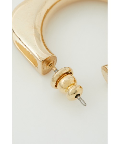 SLY（スライ）の「SQUARE HOOP P/EARRING スクエア フープピアス（ピアス（両耳用）・レディース・シルバー/ゴールド・FREE）」の9枚目の写真