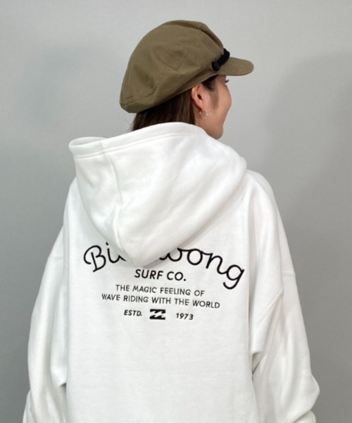 BILLABONG/ビラボンビッグシルエット/オーバーサイズ/無地バックプリントパーカーBC014-019