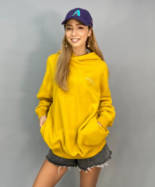BILLABONG/ビラボンビッグシルエット/オーバーサイズ/無地バックプリントパーカーBC014-019