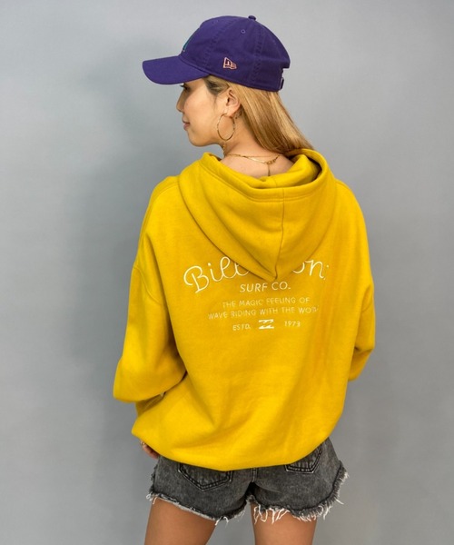 BILLABONG/ビラボンビッグシルエット/オーバーサイズ/無地バックプリントパーカーBC014-019