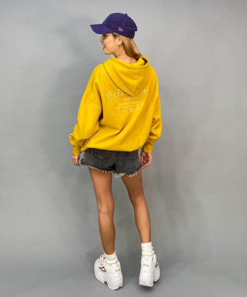BILLABONG/ビラボンビッグシルエット/オーバーサイズ/無地バックプリントパーカーBC014-019