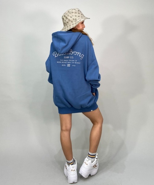 BILLABONG/ビラボンビッグシルエット/オーバーサイズ/無地バックプリントパーカーBC014-019