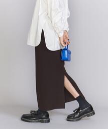 【WEB限定】ニットタイトスカート -ウォッシャブル-