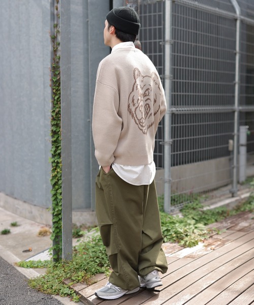 WEGO（ウィゴー）の「WEGO/カレッジロゴBIGセーター（ニット/セーター