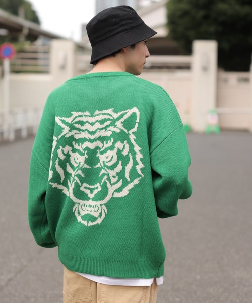 WEGO（ウィゴー）の「WEGO/カレッジロゴBIGセーター（ニット/セーター