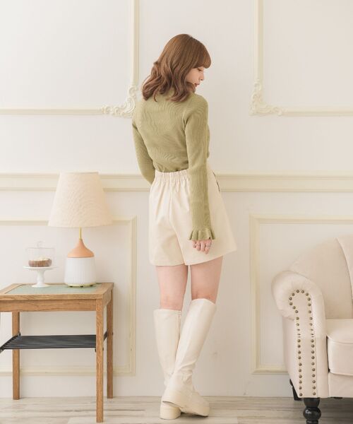 ems excite(エムズエキサイト)の「レザーSPT(その他パンツ・レディース・ブラック/ブラウン/オレンジ/ナチュラル・FREE)」の8枚目の写真