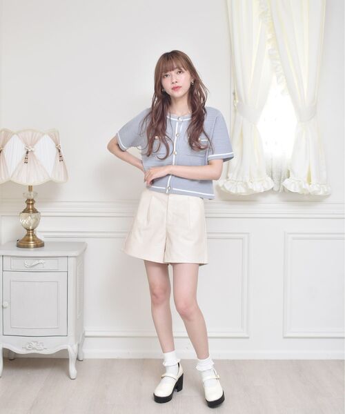 ems excite(エムズエキサイト)の「レザーSPT(その他パンツ・レディース・ブラック/ブラウン/オレンジ/ナチュラル・FREE)」の9枚目の写真